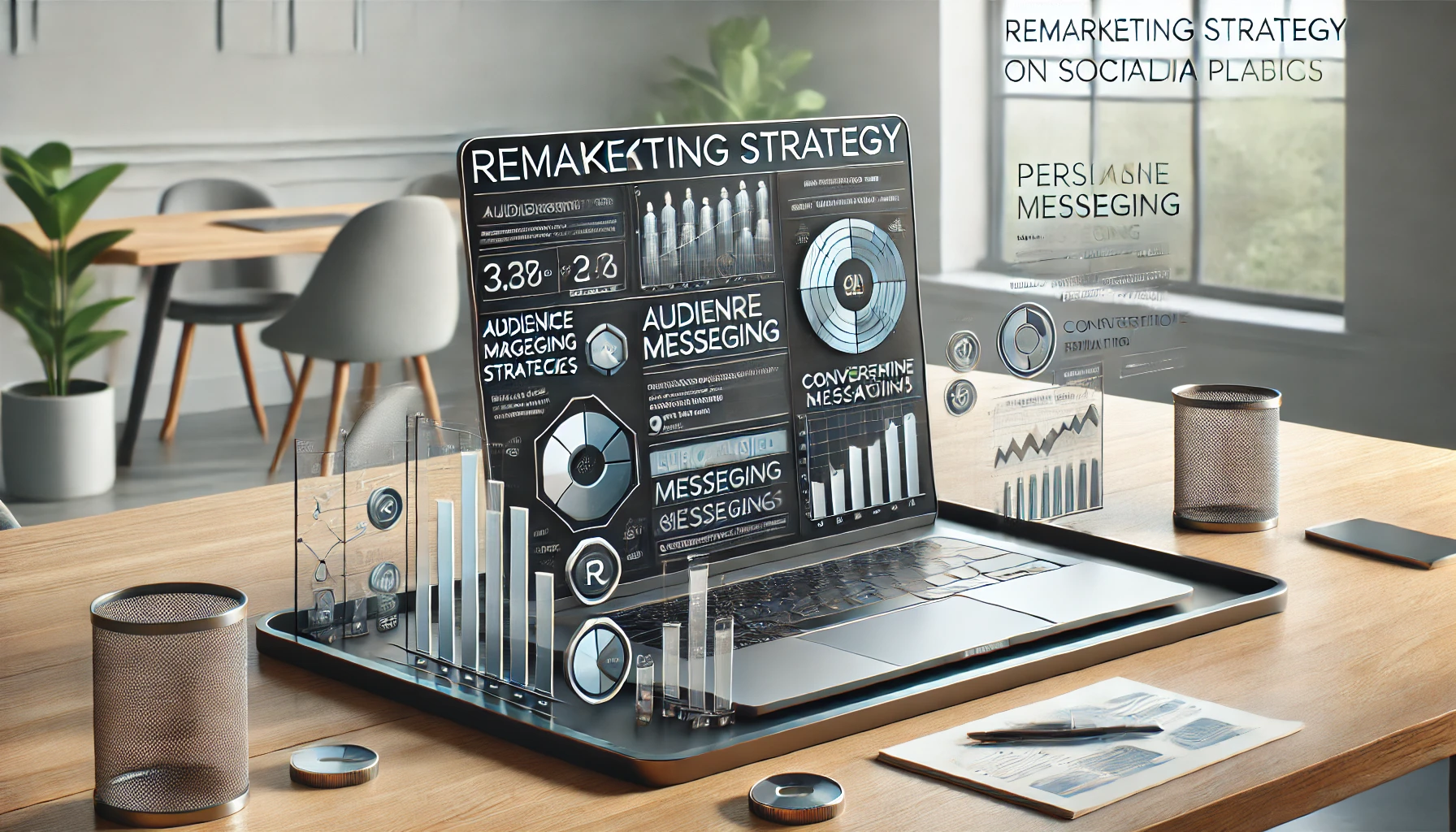 Estrategia de remarketing en redes sociales con análisis de interacción y segmentación de audiencia