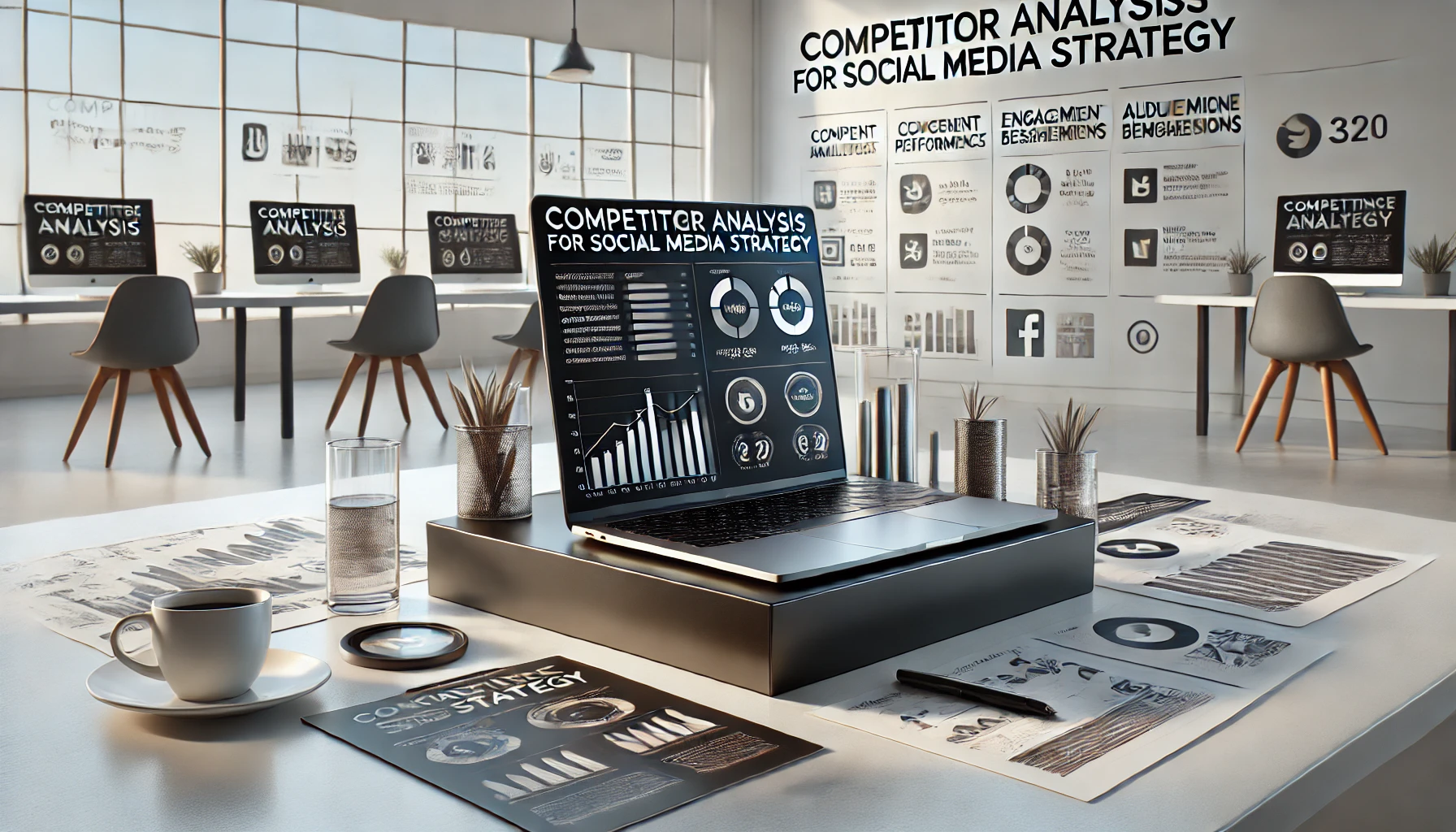 Estrategia de análisis de la competencia en redes sociales con métricas de rendimiento