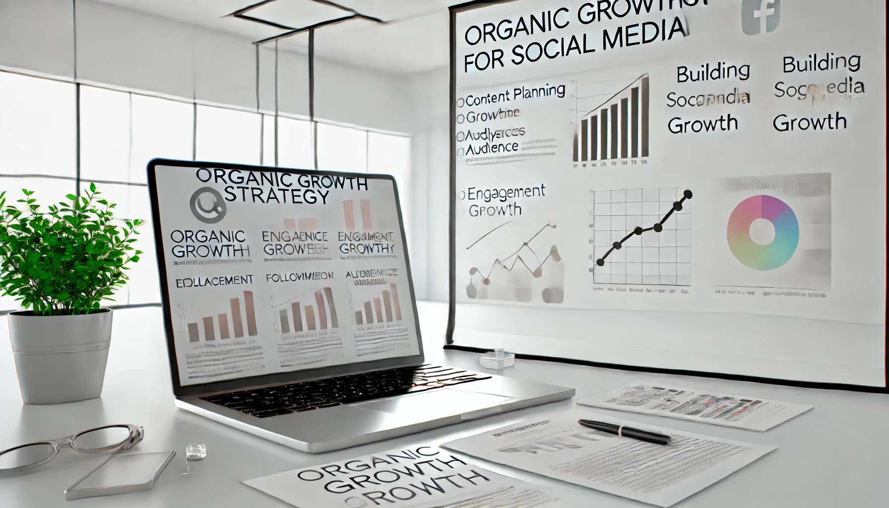 Estrategia de crecimiento orgánico en redes sociales con análisis de interacción y seguimiento de audiencia