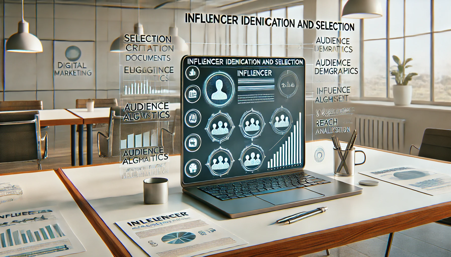 Proceso de identificación y selección de influencers basado en alineación de valores y análisis de audiencia